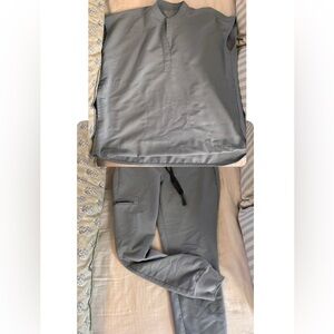 Dusty blue Figs scrub set